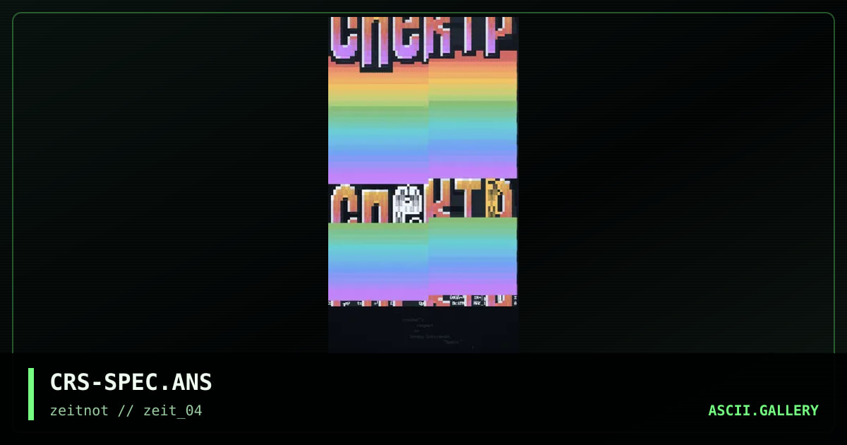 sPEKTr, by crasher, 2003
