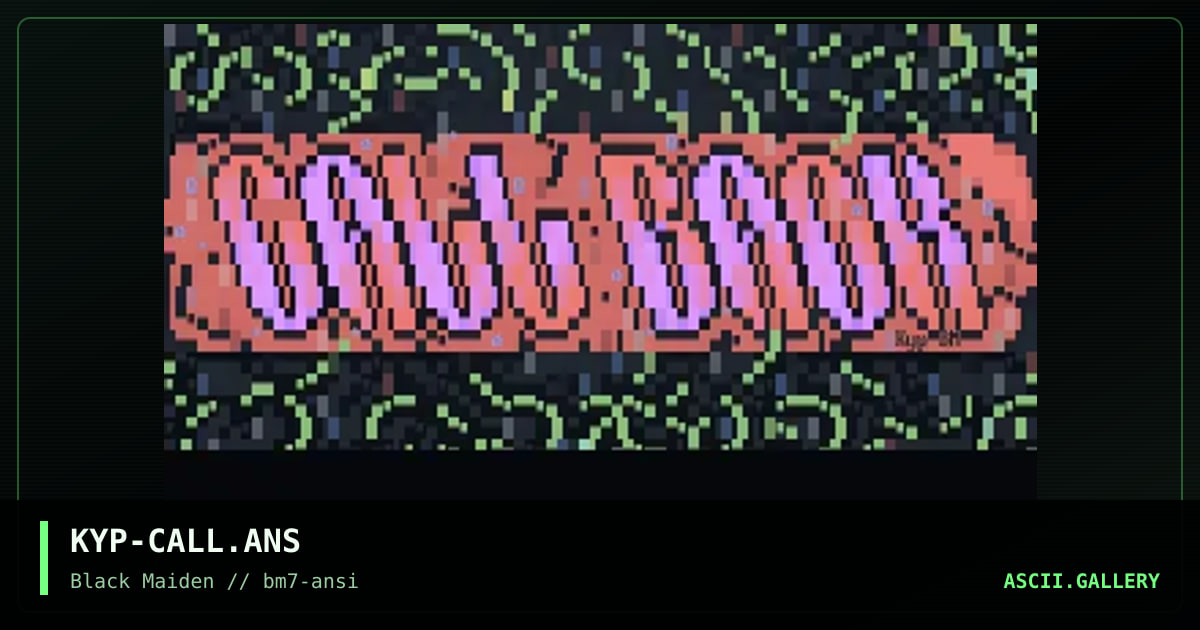 Logoff screen 4 sysgods., by kyp, 1996