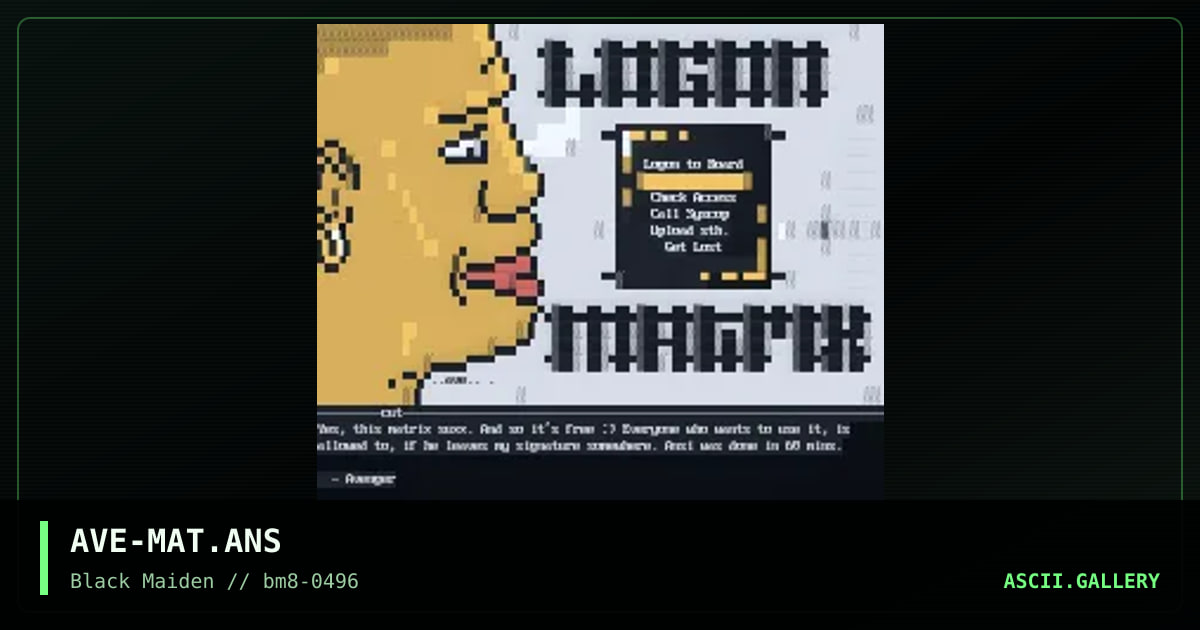 free matrix, by avenger, 1996