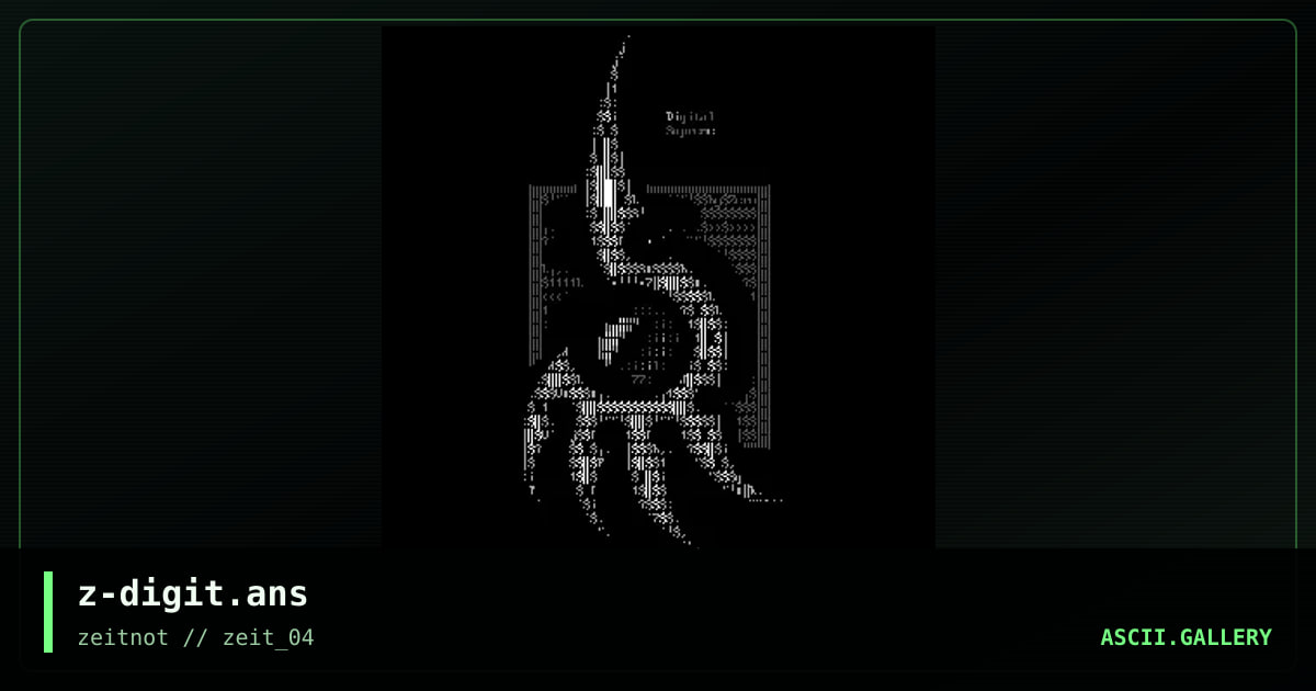 z-digit.ans, by zero, 2003