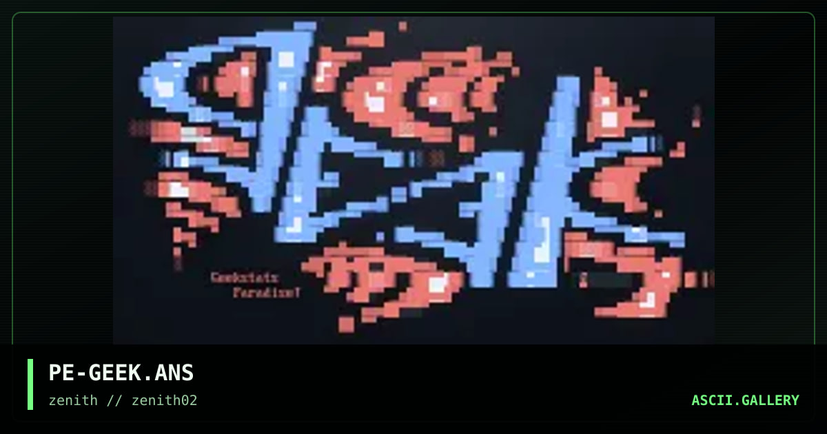 Geekstas Paradise, by phonyeye, 1998