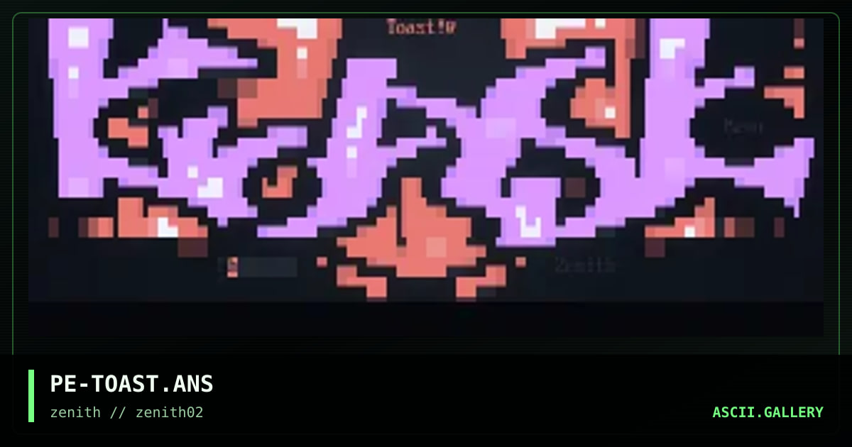 Toast, by phonyeye, 1998