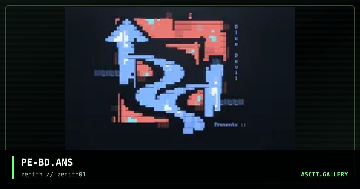 Blue Devil, by phonyeye, 1998