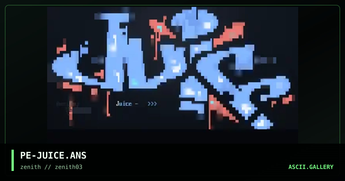 Juice, by phonyeye, 1998
