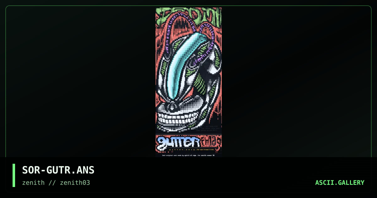 Gutter, by spirit of rage, 1998
