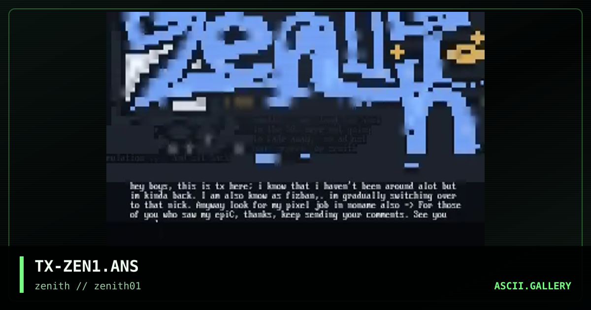 Zenith Logo, by toons xilion, 1998