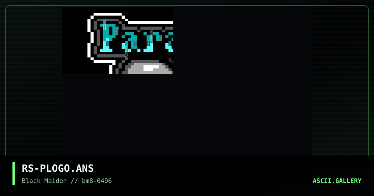 Paradise Lost Logo, by rascal, 1996