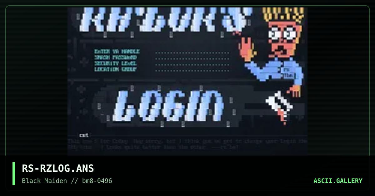 Razor's Edge Login, by rascal, 1996
