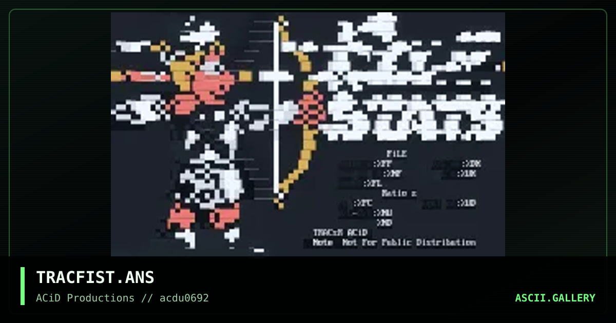 TRACFIST.ANS, by tracer, 1992