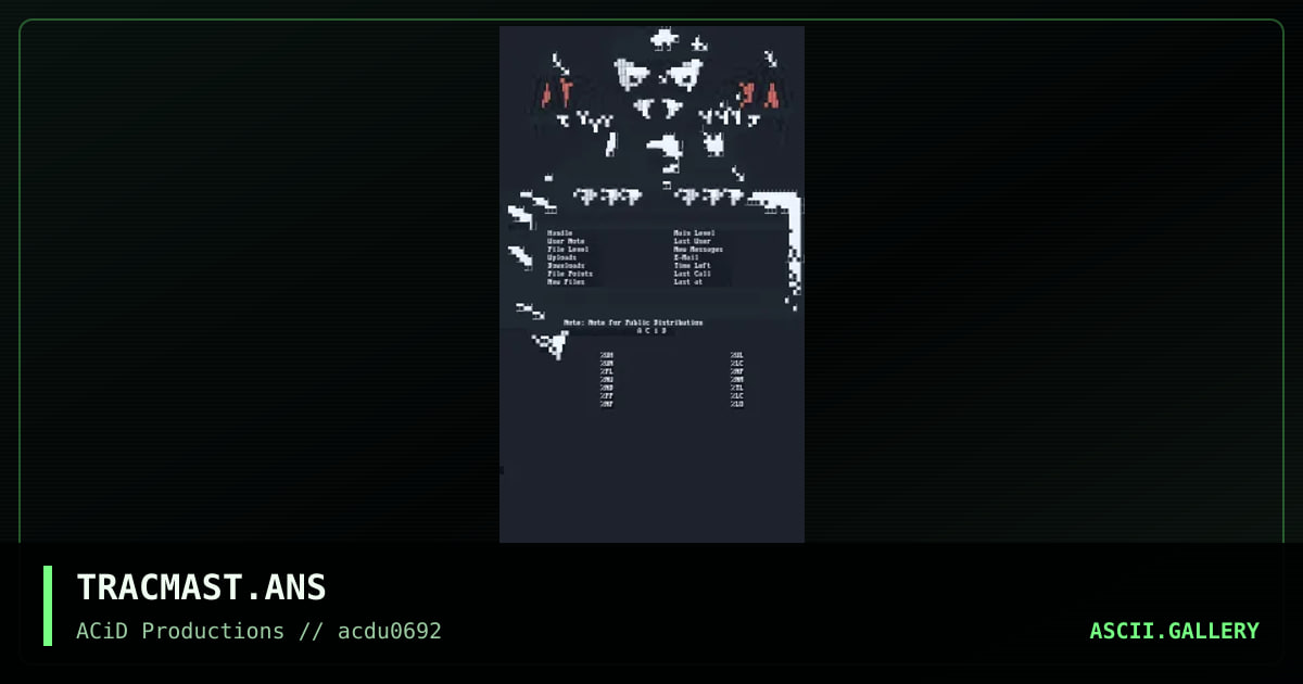 TRACMAST.ANS, by tracer, 1992