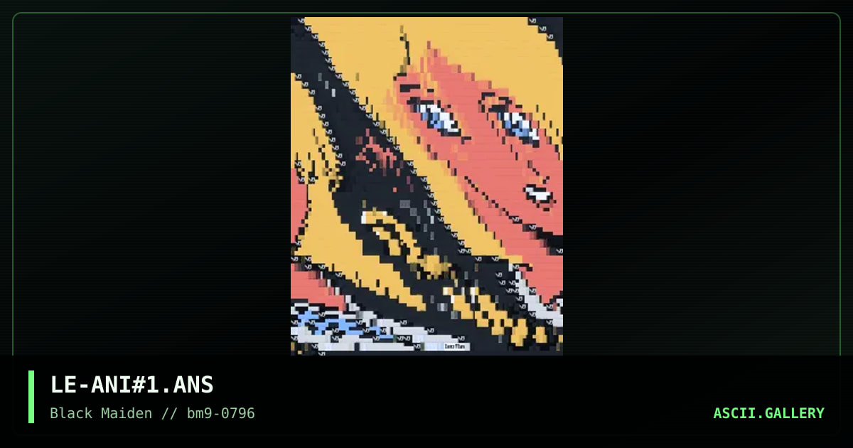 Anime #1, by leonardo, 1996