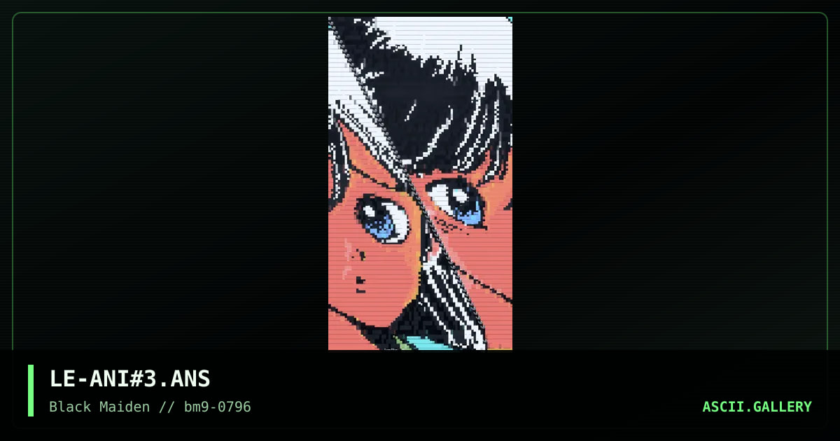 Anime #3, by leonardo, 1996