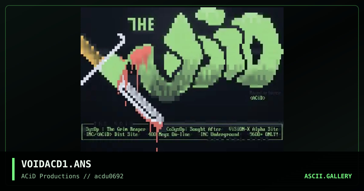 VOIDACD1.ANS, by manufacturer, 1992