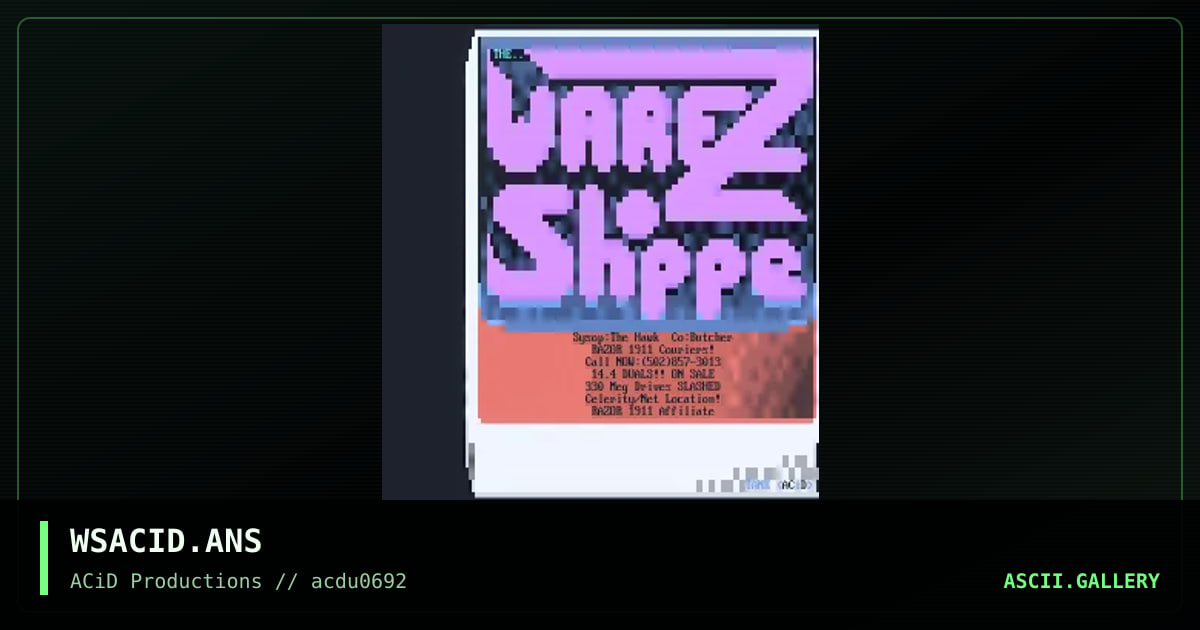 WSACID.ANS, by tank, 1992