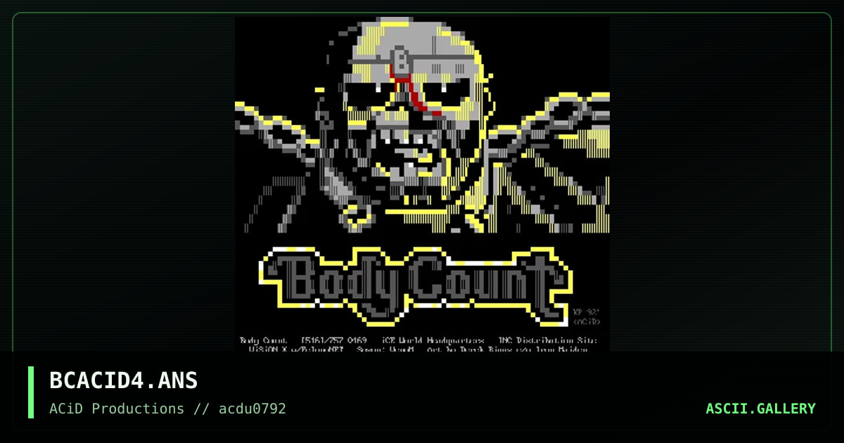 BCACID4.ANS, by kingpin, 1992