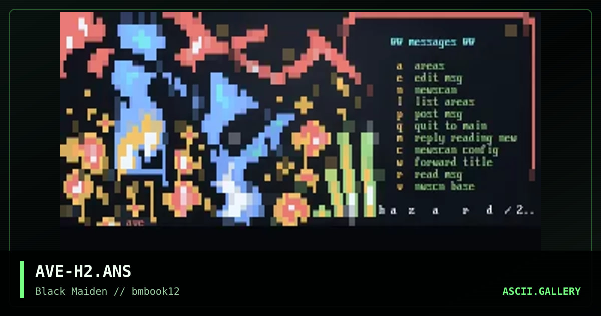 hazard/2 messages, by avenger, 1997