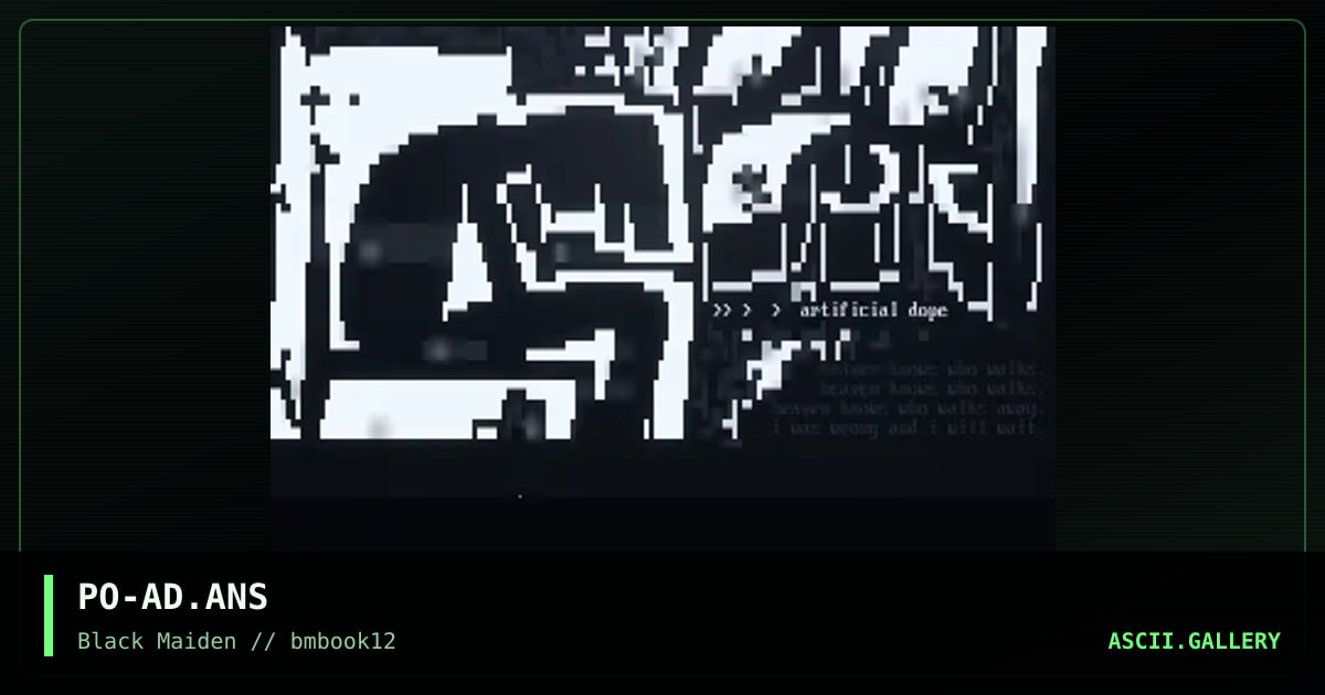 artificial dope (go#2), by poti, 1997