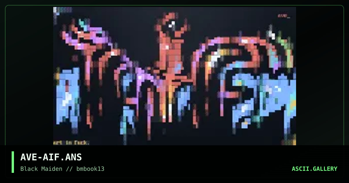 art in fuck, by avenger, 1997