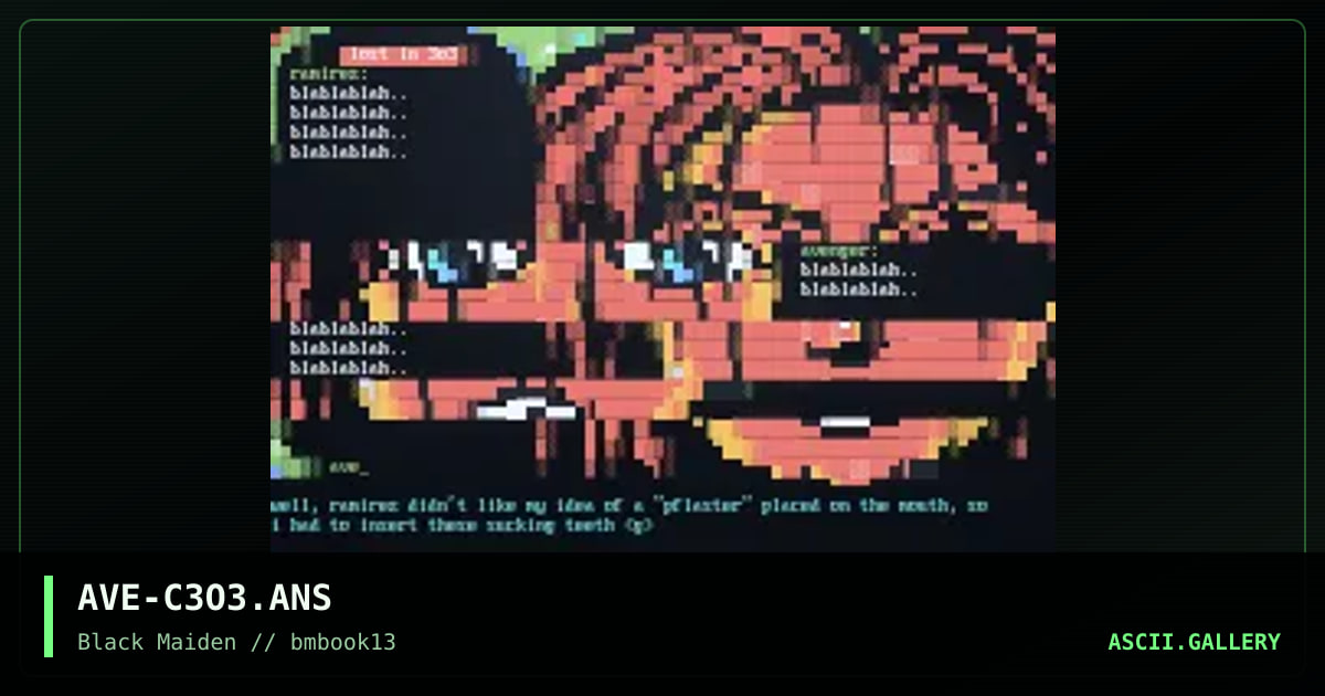 lost in 3o3 chatter, by avenger, 1997