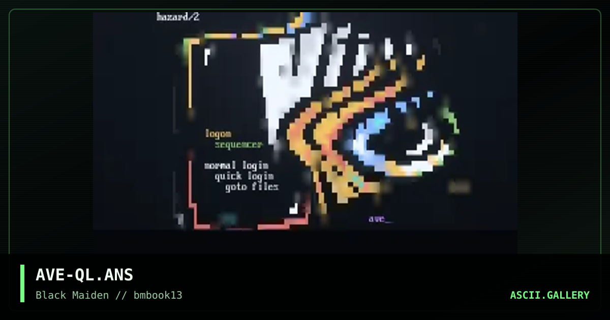 haz/2 quick login, by avenger, 1997