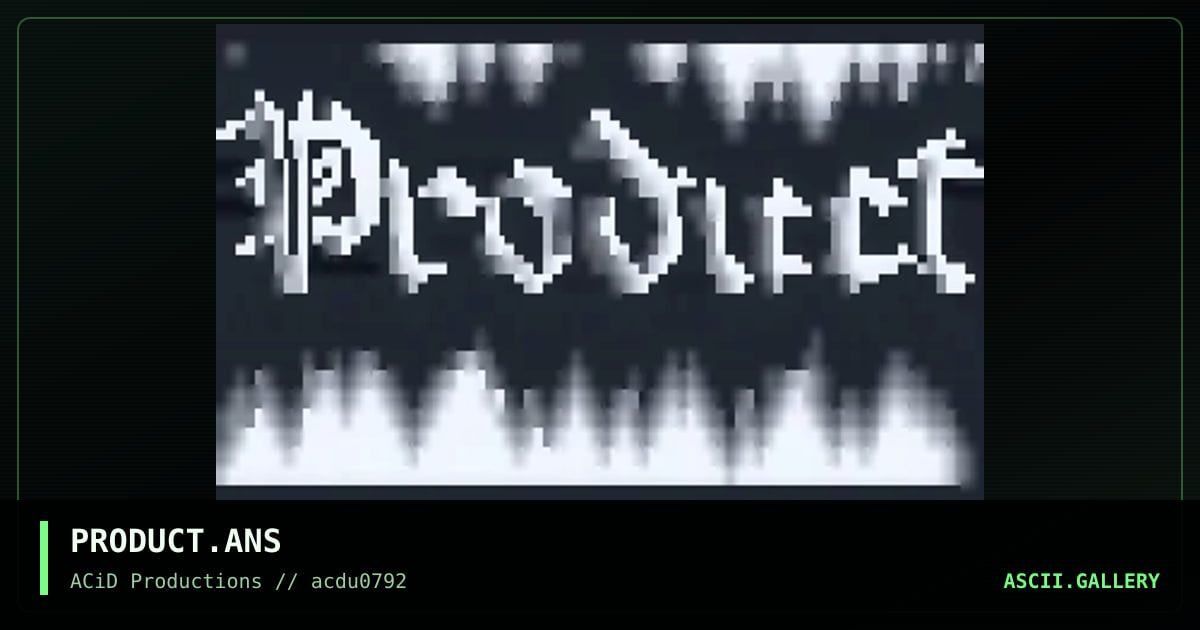 PRODUCT.ANS, by acid, 1992