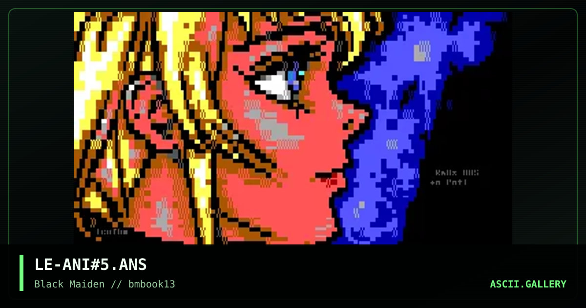 KAOZ BBS, by leonardo, 1997