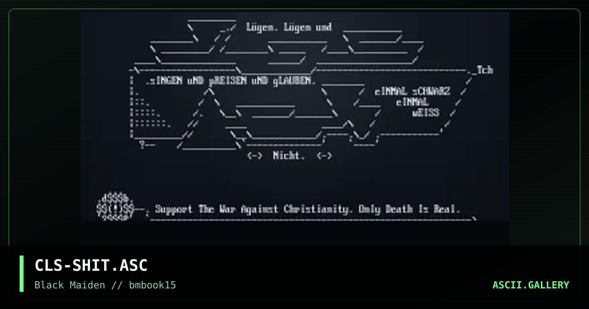 widerspruch I, by celsius, 1997