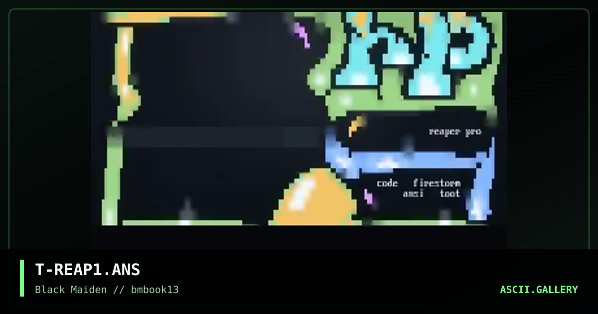 Reaper Pro Screen, by toot, 1997