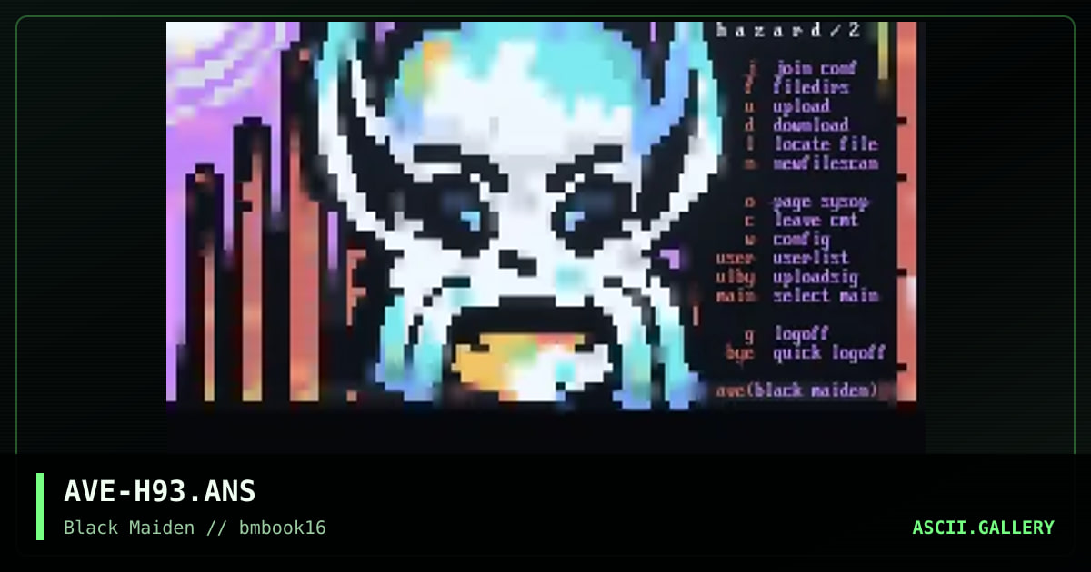 hazard/2, by avenger, 1998