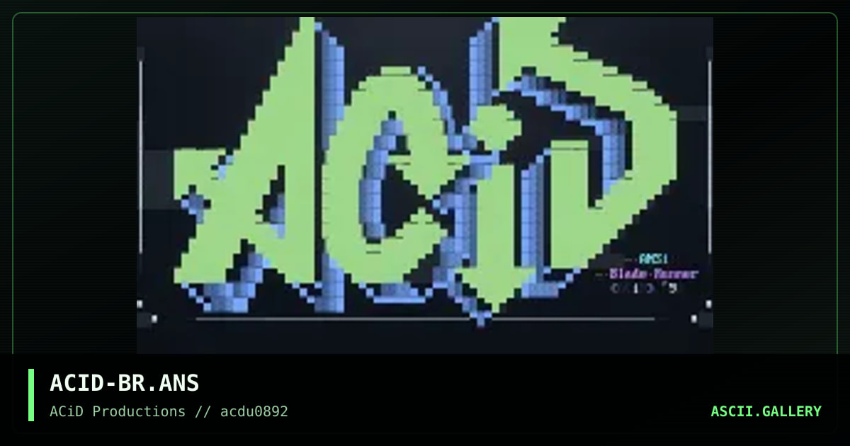 ACID-BR.ANS, by blade runner, 1992