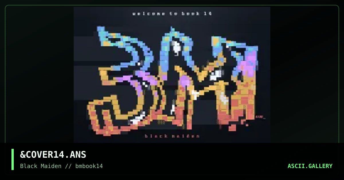 welcome to book 14, by avenger, 1997