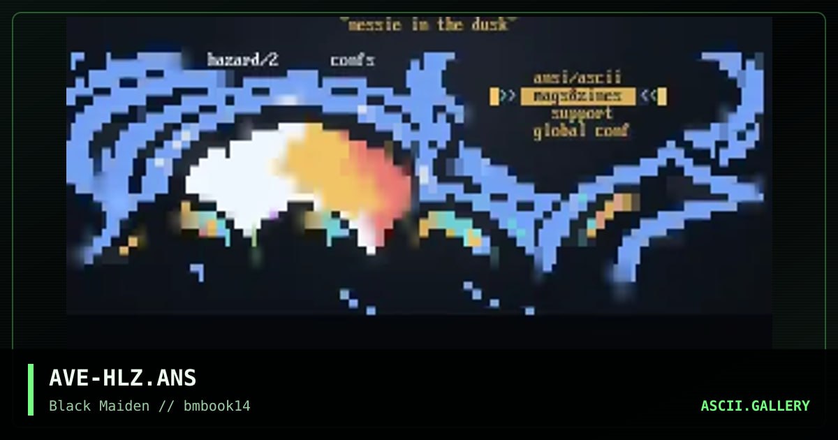 nessie in the dusk, by avenger, 1997