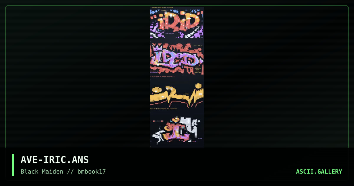 iridium colly, by avenger, 1998