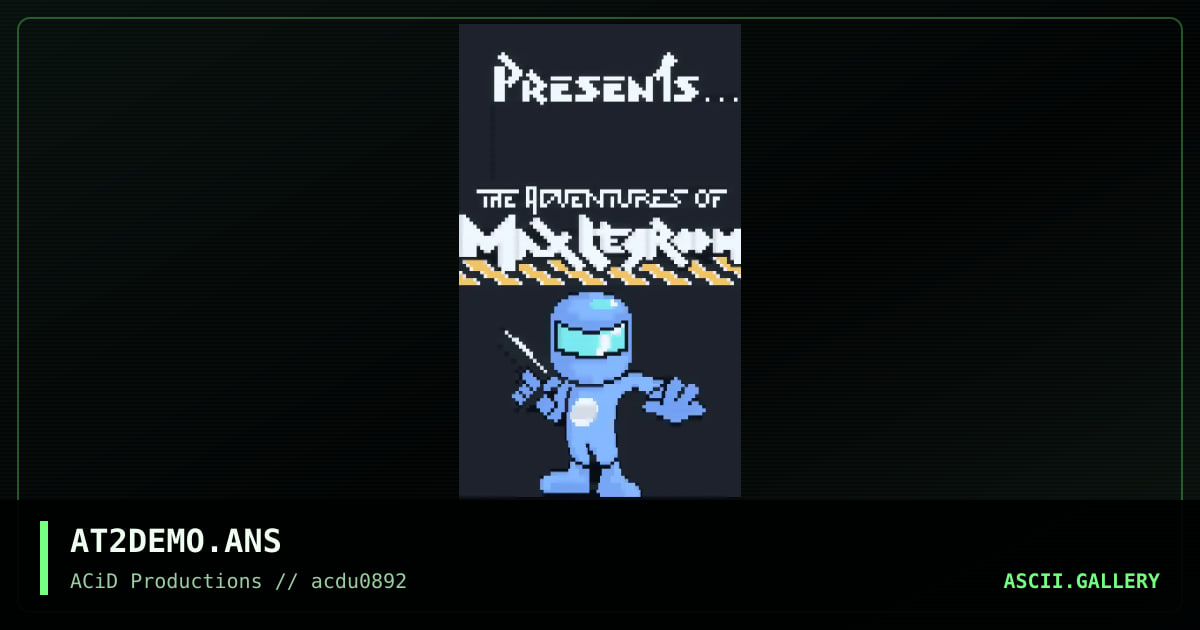 AT2DEMO.ANS, by jed, 1992
