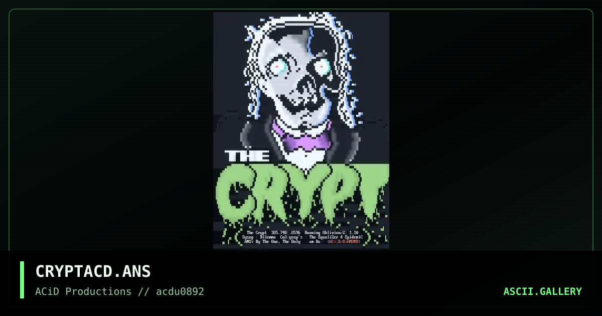 CRYPTACD.ANS, by slam dunk, 1992