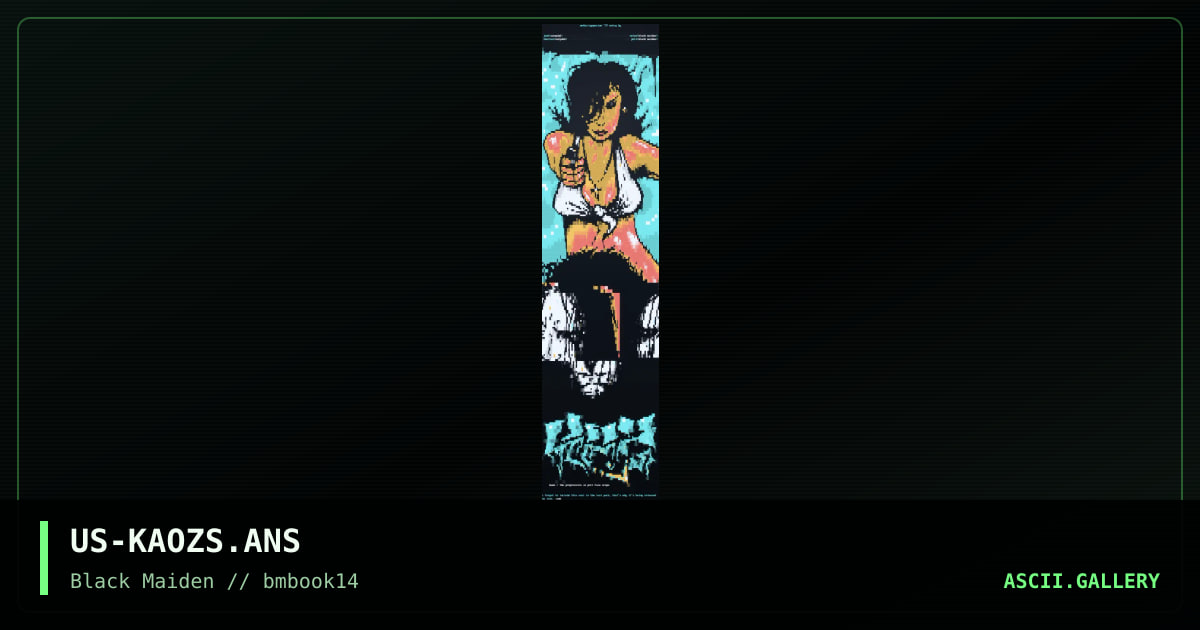 kaoz (mekka '97 - ansicompo-entry), by junk, shaitan, noize, poti, 1997
