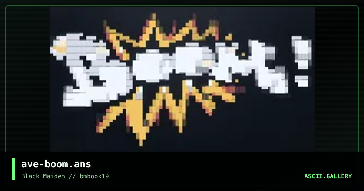 the big boOm, by avenger, 1999