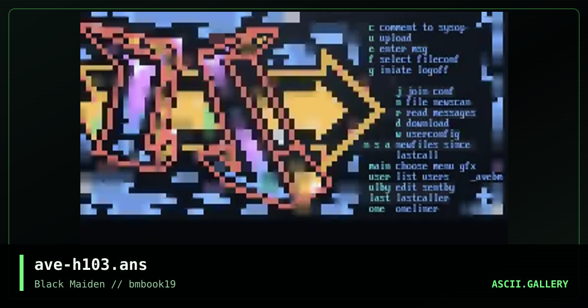 hazard/103, by avenger, 1999