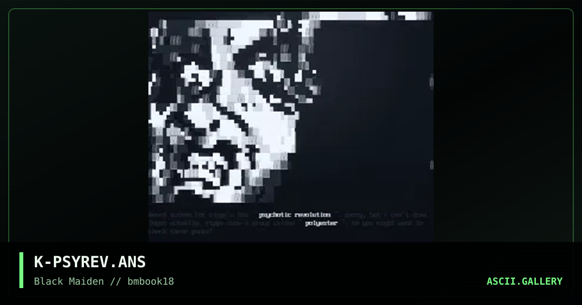psychotic revolution, by kyp, 1998