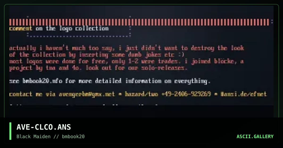 logo collection comment, by avenger, 1999