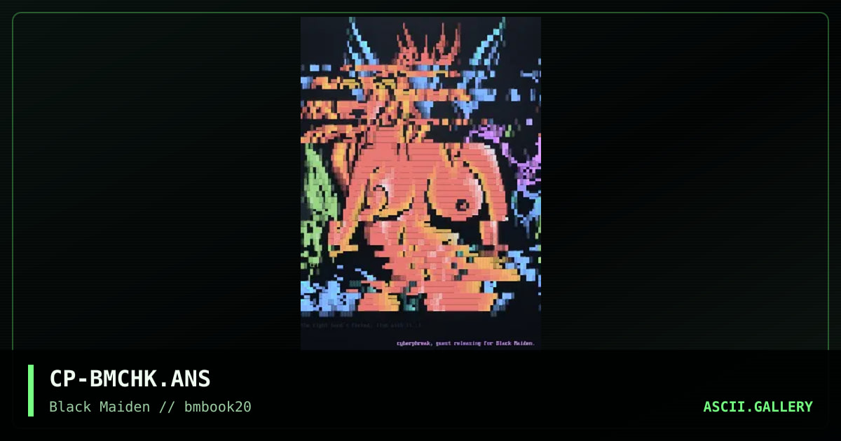 black maiden, by cyberphreak, 1999