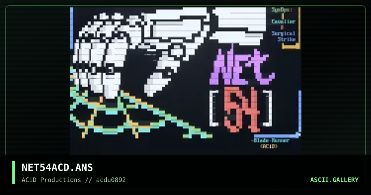 NET54ACD.ANS, by blade runner, 1992