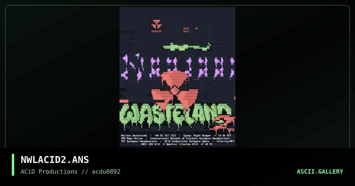NWLACID2.ANS, by jed, spectral illusion, 1992