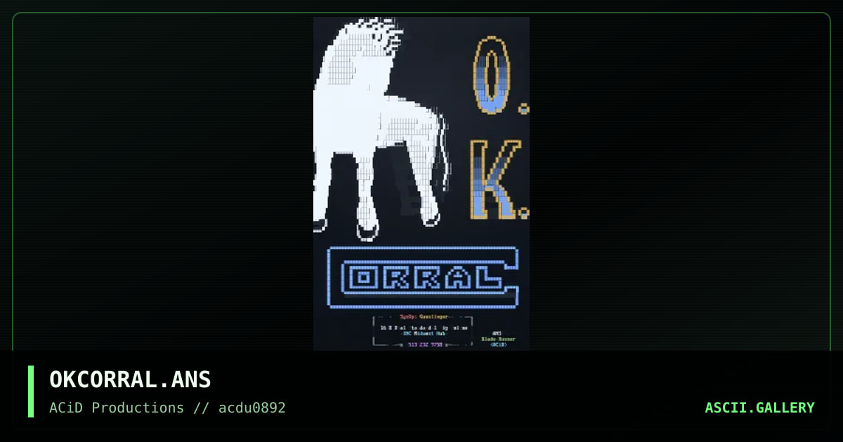 OKCORRAL.ANS, by blade runner, 1992
