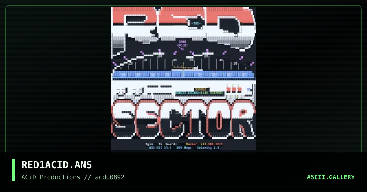 RED1ACID.ANS, by tank, 1992