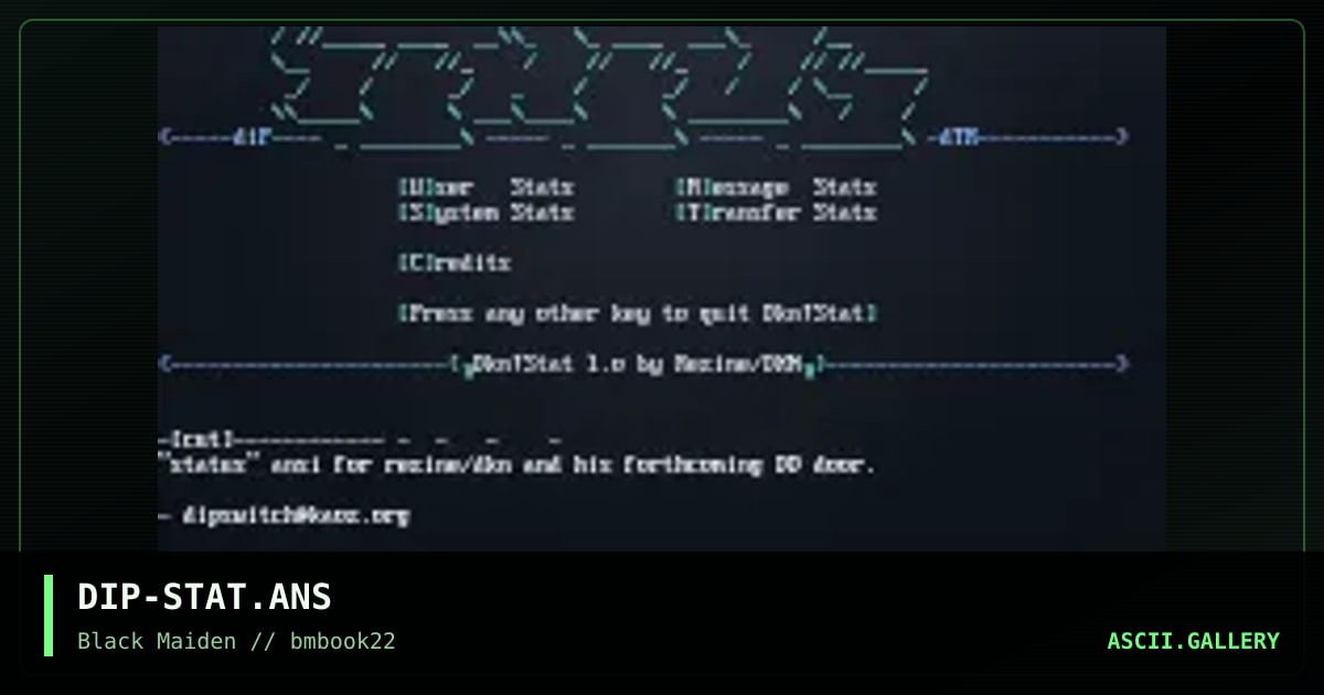 status, by dipswitch, 2001