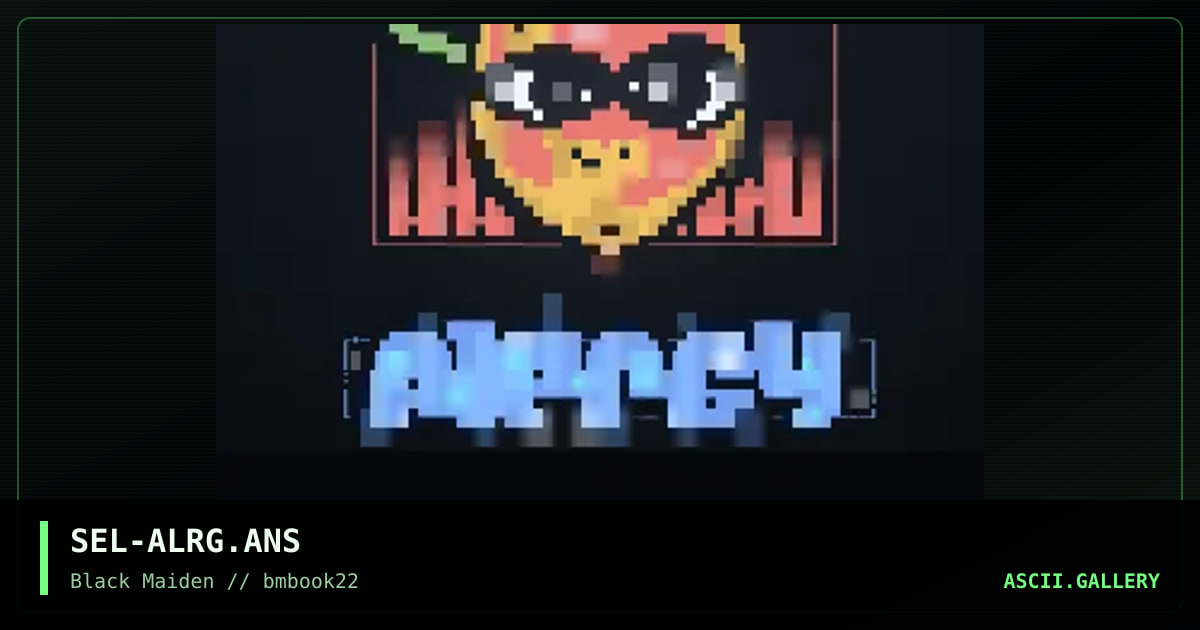 allergy, by seltorn, 2001