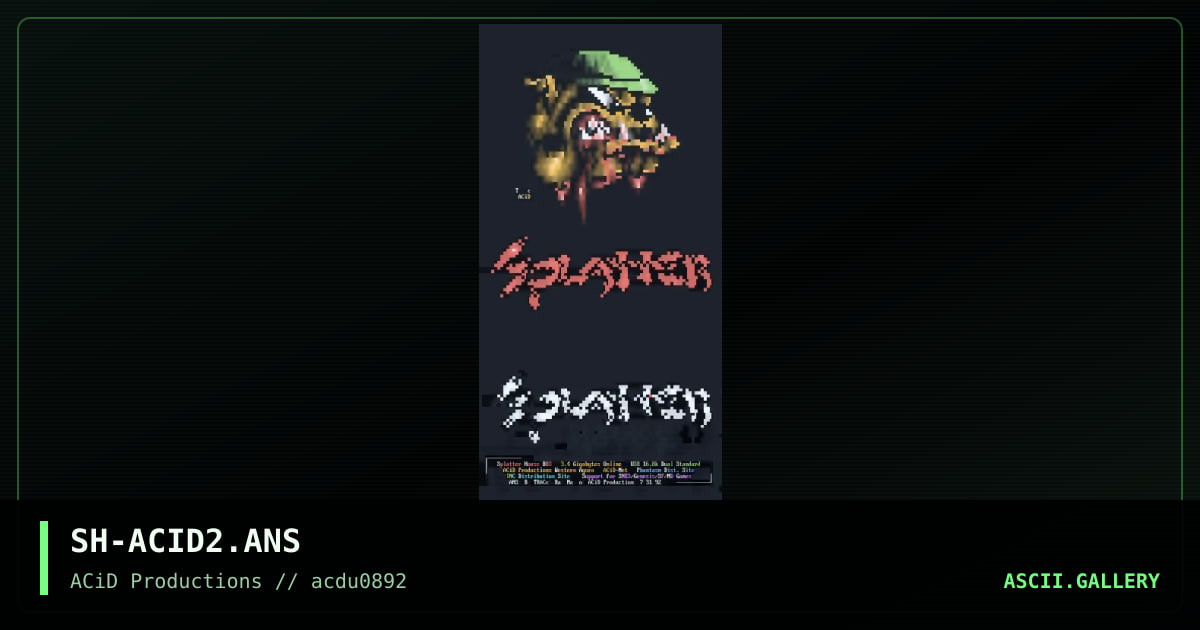 SH-ACID2.ANS, by tracer, 1992