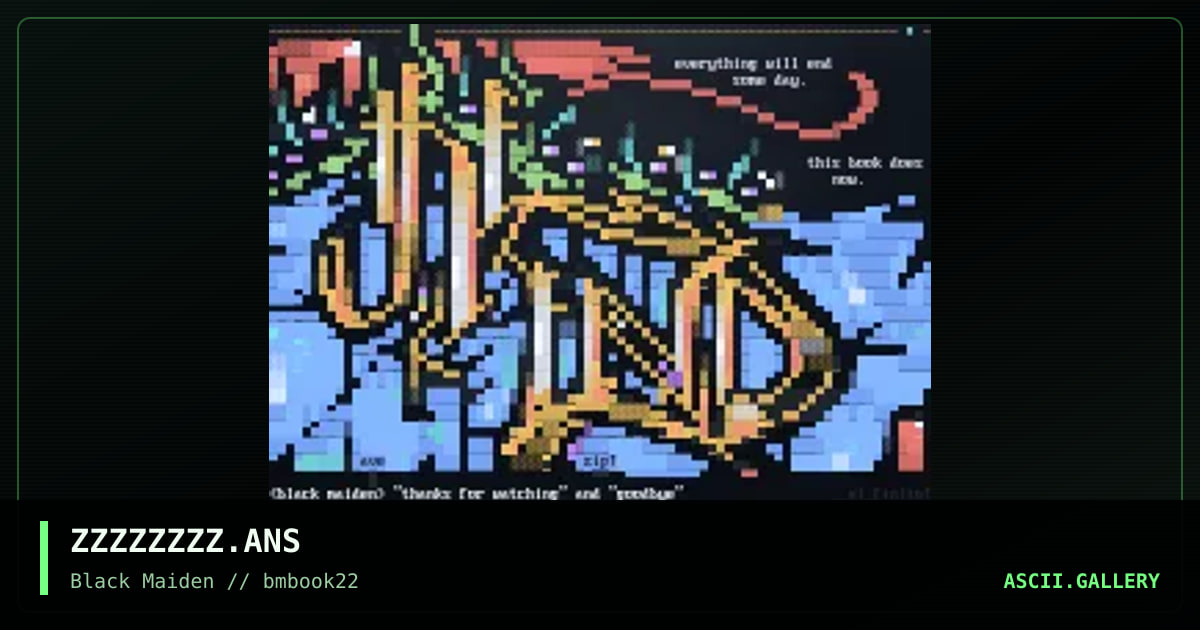 thanks for watching, by zippy, 2001