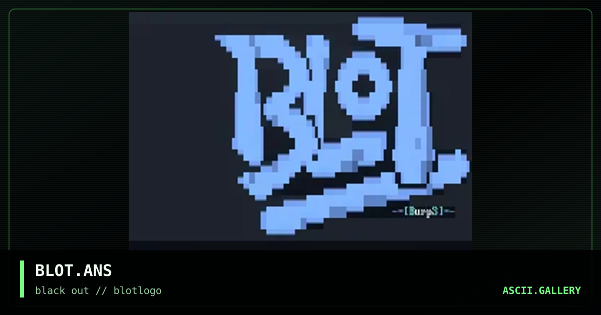 BLOT.ANS, by burps, 1994